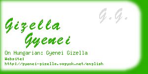 gizella gyenei business card